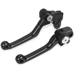 HAONEL Short Brake Clutch Lever Sets CNC Aluminum Compatible with Kawasaki KX250F 2013-2018/KX450F 2013-2018/KX250 2019-2020 2 Finger Levers Motorcycle Accessories