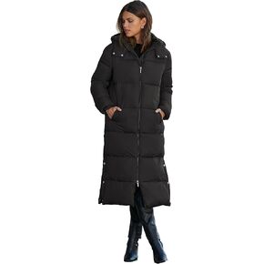 NUTEXROL Women's Maxi Length Puffer Parka Jackets Thickened Hooded Down Quilted Coats
