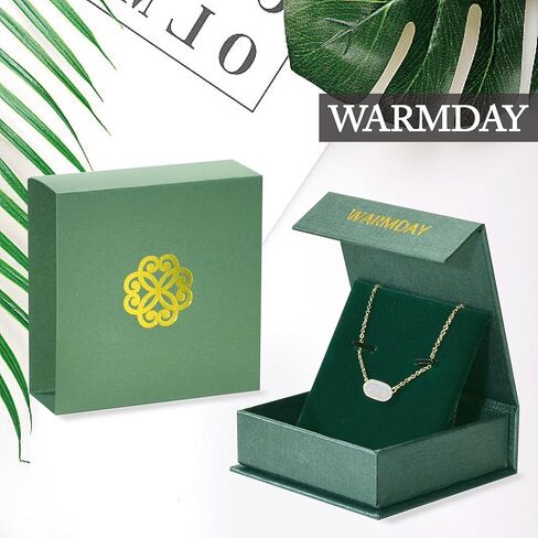 Gold Necklace For Women,Diamond Border 14k Gold Plated Hexagon Synthetic Gem Pendant Delicate Box Adjustable Chain Dainty Gold Jewelry Birthday Wedding Gift For Women Her in Saudi Arabia