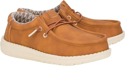 Hey Dude Kids Wally Classic (طفل صغير/طفل كبير) - أحذية بدون كعب للأطفال - جزء علوي من القماش - نعل داخلي مبطن in Saudi Arabia