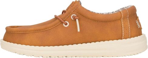 Hey Dude Kids Wally Classic (طفل صغير/طفل كبير) - أحذية بدون كعب للأطفال - جزء علوي من القماش - نعل داخلي مبطن in Saudi Arabia