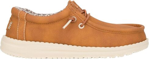 Hey Dude Kids Wally Classic (طفل صغير/طفل كبير) - أحذية بدون كعب للأطفال - جزء علوي من القماش - نعل داخلي مبطن in Saudi Arabia