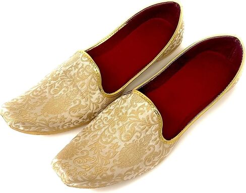BombayFlow SRK Punjabi Jutti Indian Flats Handmade Shoes - Khussa Shoes, Indian Wedding, Sherwani, Kurta, Mojari Shoes in Saudi Arabia