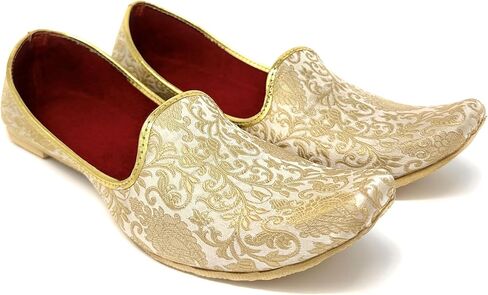 BombayFlow SRK Punjabi Jutti Indian Flats Handmade Shoes - Khussa Shoes, Indian Wedding, Sherwani, Kurta, Mojari Shoes in Saudi Arabia