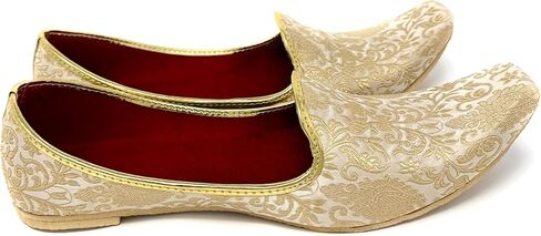 BombayFlow SRK Punjabi Jutti Indian Flats Handmade Shoes - Khussa Shoes, Indian Wedding, Sherwani, Kurta, Mojari Shoes in Saudi Arabia