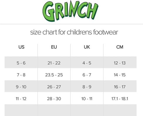 GRINCH, Sock Slippers for Kids, Fleece Lining and Stipple Sole, LG (Big Kids 1-4) in Saudi Arabia