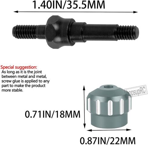RC #45 Steel Shock Standoff Set&Shock Cap Protector Upgrade Parts for 1/8 KRATON/NOTORIOUS/OUTCAST/TYPHON 6S BLX,1/7 INFRACTION/MOJAVE/FIRETEAM 6S BLX.Shock Absorber Bracket Screw&Shock Cap.Red in Kuwait