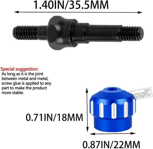 RC #45 Steel Shock Standoff Set&Shock Cap Protector Upgrade Parts for 1/8 KRATON/NOTORIOUS/OUTCAST/TYPHON 6S BLX,1/7 INFRACTION/MOJAVE/FIRETEAM 6S BLX.Shock Absorber Bracket Screw&Shock Cap.Red in Kuwait