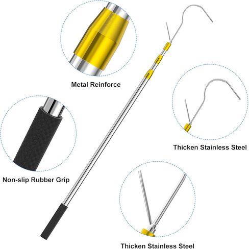 Cargo Grabber 6 FT Truck Cargo Grabber Reach Retriever Tool, Pickup Truck Bed Cargo Accessories, Heavy Duty Truck Bed Extender - Extend Up to 74 inches in Kuwait