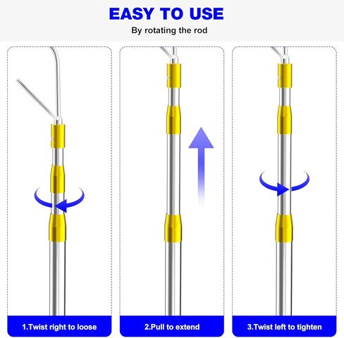 Cargo Grabber 6 FT Truck Cargo Grabber Reach Retriever Tool, Pickup Truck Bed Cargo Accessories, Heavy Duty Truck Bed Extender - Extend Up to 74 inches in Kuwait