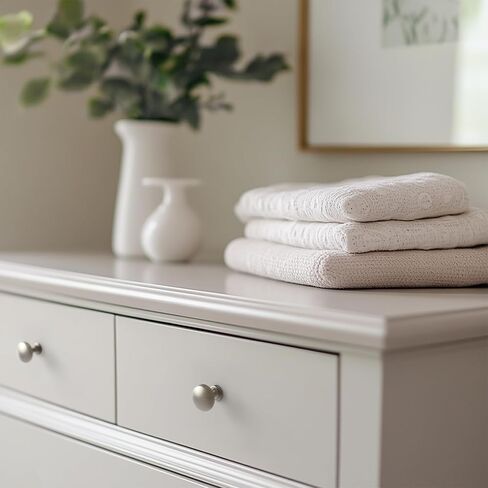 HESTIA HARDWARE 10 Pack | Satin Nickel Knobs Round Cabinet Knobs - Drawer Knobs Brushed Nickel - 1.15 Inch (29mm) Knob Brushed Nickel Cabinet Knobs and Pulls (Z5.10.S) in Saudi Arabia