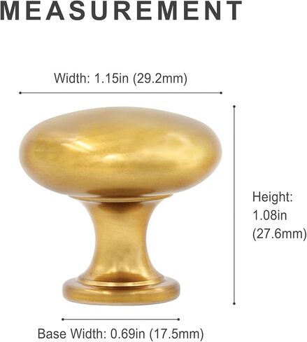 HESTIA HARDWARE 10 Pack | Satin Nickel Knobs Round Cabinet Knobs - Drawer Knobs Brushed Nickel - 1.15 Inch (29mm) Knob Brushed Nickel Cabinet Knobs and Pulls (Z5.10.S) in Saudi Arabia