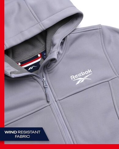 Reebok Women's Jacket - Windproof Woven Softshell Jacket with Hood for Running, Hiking - Lightweight Jackets for Women (S-XL) in Kuwait