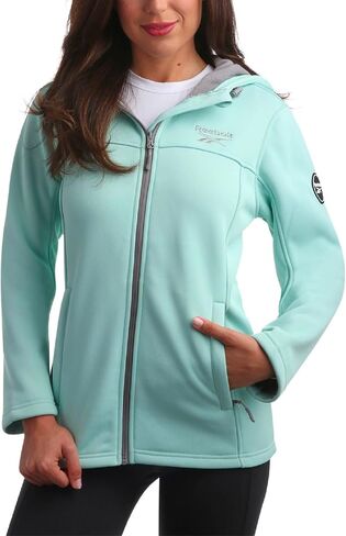Reebok Women's Jacket - Windproof Woven Softshell Jacket with Hood for Running, Hiking - Lightweight Jackets for Women (S-XL) in Kuwait
