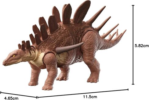 Jurassic World Toys Roar Attack Ouranosaurus Camp Cretaceous Dinosaur Figure with Movable Joints, Realistic Sculpting, Strike Feature & Sounds, Herbivore, Kids Gift 4 Years & Up in Saudi Arabia