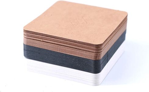 100Pcs/lot Brooches Display Card Blank Kraft Paper-Tag Jewelry Packaging Card Small Business Sale Hang-Price-Tag Card White Kraft Paper in Kuwait
