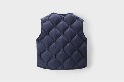Toddler Kids Winter Button Up Lightweight Down Vest Boys Casual Warm Sleeveless Outerwear Vest Coat in Saudi Arabia