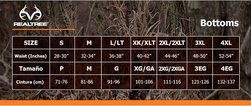 ملابس داخلية حرارية من الصوف الثقيل من Realtree Edge للرجال - بنطال صيد بطبقة أساسية مموهة للطقس البارد، مقاس X-Large in Kuwait