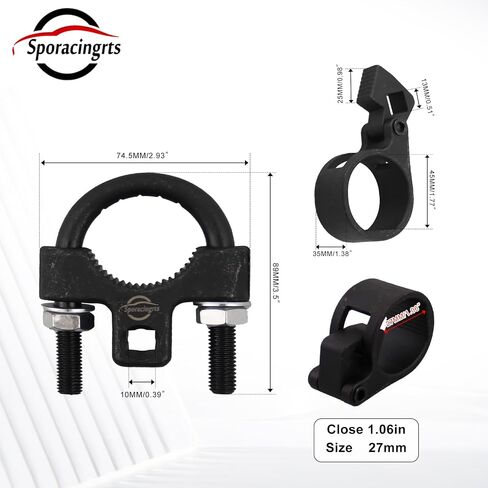 Sporacingrts 1/2 "مربع محرك التعادل قضيب أداة إزالة الصواميل و 3/8" الداخلية التعادل قضيب أداة العالمي الداخلية التعادل قضيب أداة إزالة الصواميل التعادل قضيب نهاية أداة مفتاح الربط in Kuwait