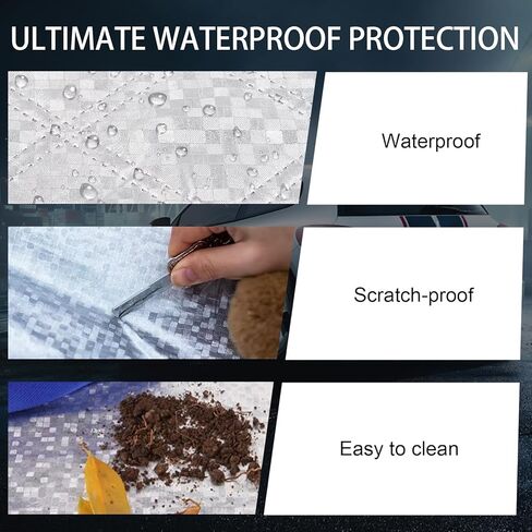 Pack-1 غطاء ثلجي للزجاج الأمامي للسيارة، درع حماية الزجاج الأمامي مع واقي مرآة جانبية، حافظة ظلة مقاومة للرياح للسيارات، عالمية لمعظم السيارات والشاحنات والشاحنات الصغيرة (فضي) in Kuwait