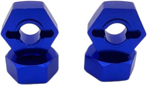 Aluminum 12mm Hex Hubs Wheel Adapters & M4 Flanged Lock Nuts,5mm Thick,for HPI HSP Redcat Tamiya Traxxas Axial RC4WD D90 1/10 RC Car(Green) in Kuwait