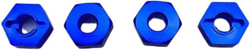 Aluminum 12mm Hex Hubs Wheel Adapters & M4 Flanged Lock Nuts,5mm Thick,for HPI HSP Redcat Tamiya Traxxas Axial RC4WD D90 1/10 RC Car(Green) in Kuwait