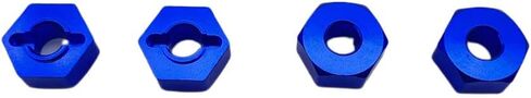 Aluminum 12mm Hex Hubs Wheel Adapters & M4 Flanged Lock Nuts,5mm Thick,for HPI HSP Redcat Tamiya Traxxas Axial RC4WD D90 1/10 RC Car(Green) in Kuwait