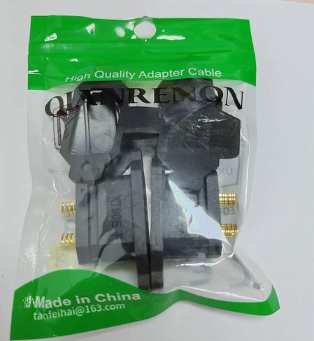 QIANRENON قابل للتثبيت XT90 محول لحام أنثى مطلي بالذهب XT90E-F لوحة ثابتة جبل موصل لحام XT90 بطارية ليثيوم مقبس لحام 30A، غطاء غبار، لطائرة بدون طيار كبيرة الحجم، أسود، قطعتان in Saudi Arabia