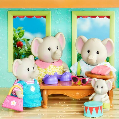 Li'l Woodzeez – The Woofwinkle Dog Family – Non Flocked – Set of 4 Collectible Posable Dog Figures with Storybook – Pretend Play Doll Figures – Gift Toy for Kids Age 3+ in Saudi Arabia