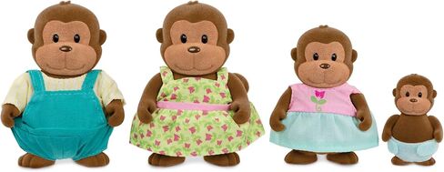 Li'l Woodzeez – The Woofwinkle Dog Family – Non Flocked – Set of 4 Collectible Posable Dog Figures with Storybook – Pretend Play Doll Figures – Gift Toy for Kids Age 3+ in Saudi Arabia