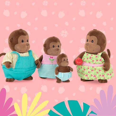 Li'l Woodzeez – The Woofwinkle Dog Family – Non Flocked – Set of 4 Collectible Posable Dog Figures with Storybook – Pretend Play Doll Figures – Gift Toy for Kids Age 3+ in Saudi Arabia