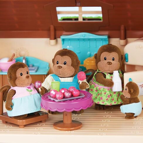 Li'l Woodzeez – The Woofwinkle Dog Family – Non Flocked – Set of 4 Collectible Posable Dog Figures with Storybook – Pretend Play Doll Figures – Gift Toy for Kids Age 3+ in Saudi Arabia