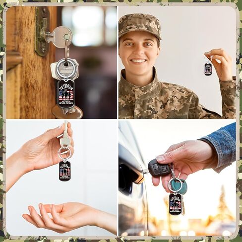 Veterans Army Keychain Gifts for Men Military Keychain Gifts Accessories for Soldier Veteran Heroes Party Supplies in Saudi Arabia