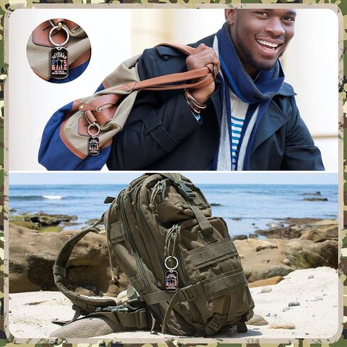 Veterans Army Keychain Gifts for Men Military Keychain Gifts Accessories for Soldier Veteran Heroes Party Supplies in Saudi Arabia