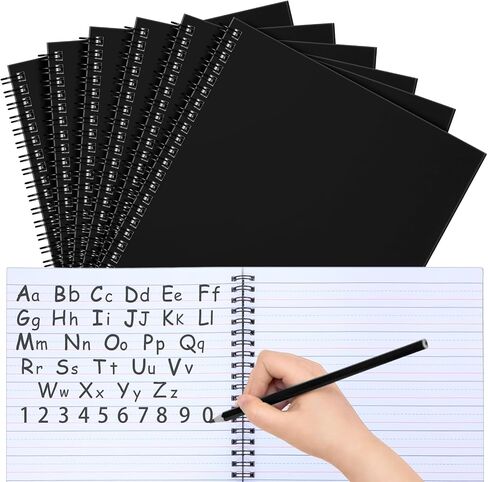 2 حزمة دفتر التكوين الأساسي دوامة K-2 مصنف الكتابة ورقة مسطرة واسعة مجلة أساسية 100 ورقة 9.8 "× 7.5" دفتر رياض الأطفال دفتر الكتابة اليدوية لمرحلة ما قبل المدرسة للأطفال in Saudi Arabia