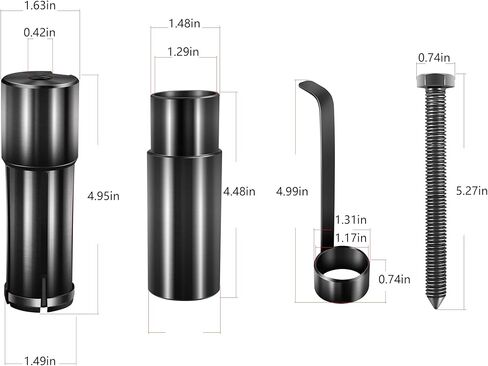 T-0160 تمديد الإسكان جلبة سائق مزيل المثبت أداة الذيل جلبة مجتذب عدة أداة نقل إزالة لجنرال موتورز 350، 180، 200، 200-4R، لجنرال موتورز بورج وارنر T5، Tremtec T-5، من الطراز العالمي T-5 in Kuwait