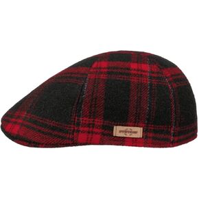 Stetson Texas Shadow Plaid Flat Cap Men - Made in The EU
