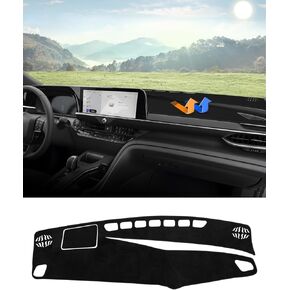 Autorder Dashboard Cover Mat Fit for 2023 2024 2025 Toyota Crown Accessories Dash Cover Flannel Dash Mat Sunshade Glare UV Rays Protector