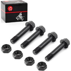 4pcs Front Shock Absorber Bolt & lock Nut For YAMAHA YFZ450 Raptor 660 Raptor 700 Blaster 200 Banshee 350 Warrior 350 Wolverine 350 Raptor 350 90105-10388-00 90185-10060-00