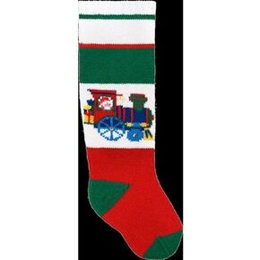 Googleheims Christmas Stocking Kit for Knitting Santanooga Choo Choo
