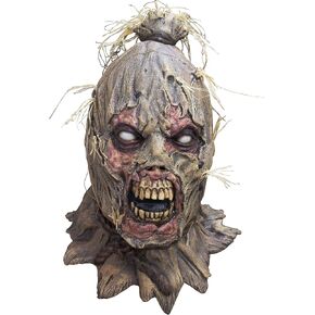 Ghoulish Productions Scareborn Mask. Scarecrow Latex Mask Scary, Scarecrow Mask Halloween, Scarecrow Straw Latex Mask. Adult Size. Scarecrows Line