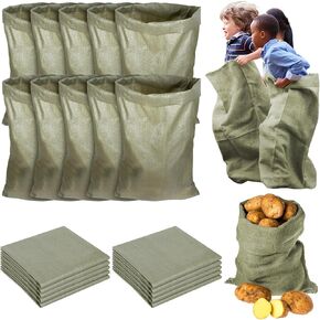 30 Pack Large Potato Sack Race Bags, 24" x 40" Potato Sacks Racing Bags for Kids & Adults, Field Day, Family Reunion, Outdoor Picnic Party, Outside Yard Lawn Easter Carnival Games in Kuwait