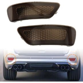 Rear Bumper Reflector Light Lamp Compatible with Jeep Grand Cherokee 2012-2018, Patriot 2013-2017, Dodge Journey 2012-2020, Back Bumper Reflectors Replace 57010721AC, 57010720AC (Red)