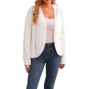 Women's Long Sleeve Fuzzy Knitted,Popcorn Knit,Cardigans for women trendy lightweight, Popcorn Knit