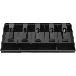 PATIKIL Money Tray Cash Register Drawer Insert Tray, Portable Currency Till Replacement Money Storage Box Organizer with ABS Clip, 5 Bill/4 Coin for Small Business Shop Supermarket Hotel