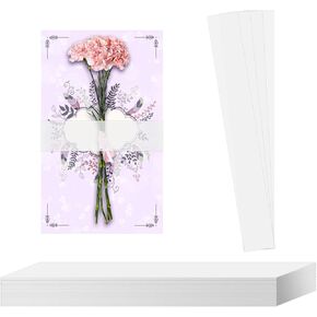 100pcs Vellum Belly Bands, Invitation Belly Bands for 5x7in & 4x6in Invitations and Postcards Vellum Wrap Paper Belly Bands Vellum Sleeves Paper Strips for Wedding Invites Accessories