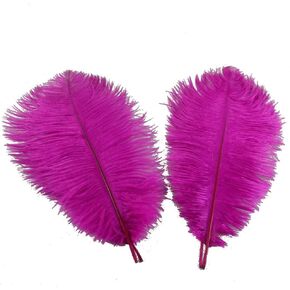 Sowder 5pcs Ostrich Feathers 16-18inch(40-45cm) Home Wedding Decoration (Gold)