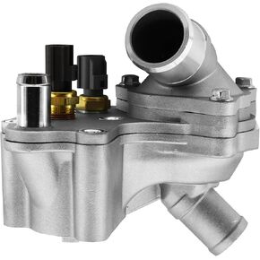 Aluminum Thermostat Housing Assembly Compatible with 2001-2005 Ford Explorer, 2001-2011 Ranger, 2001-2008 Mazda B4000, 2001 Mercury Mountaineer, Replace SK121093 4L5E8A586AB
