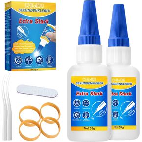 Ceramic Glue Repair Kit, 35g X 2, Clear Liquid, Strong Bonding Adhesive for Porcelain, Pottery, Clay, Glass, Plastic, Metal, Rubber Repair in Saudi Arabia
