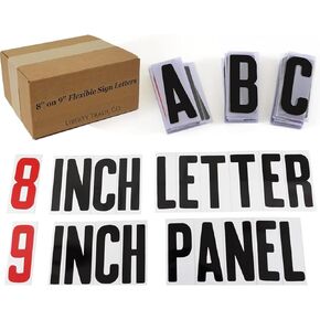 XL Letter Board Character Letterboard Pack, 300 Count, Customizable Statements, Quotes and Sayings, Wall Menu Letter Board